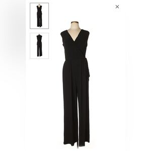 Tiana B. Black Sleeveless V-Neck Dress